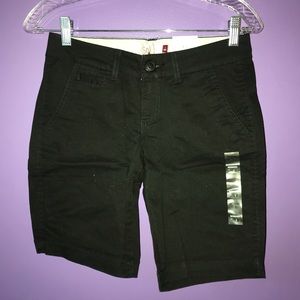 Black Bermuda shorts